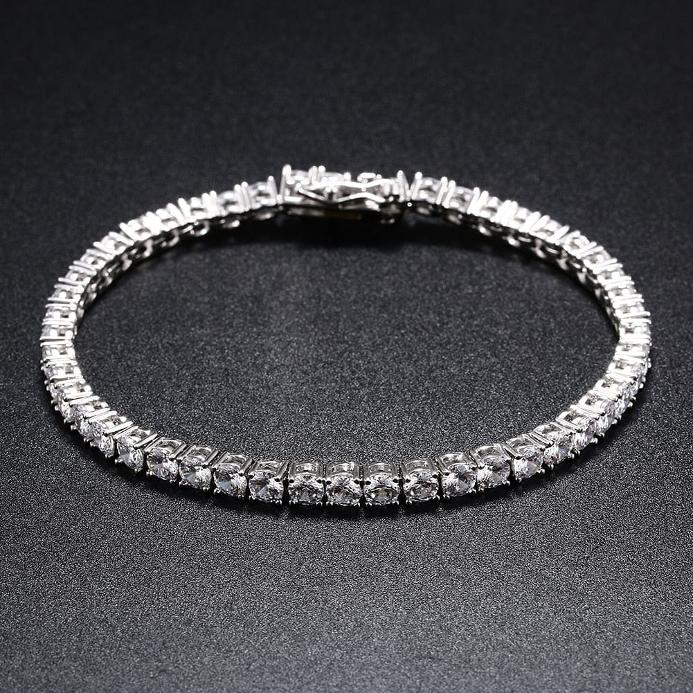 VVS Jewelry hip hop jewelry Fully Iced Miami Prong Cuban Bracelet + FREE Tenns Chain Bundle (AAA+ Quality)