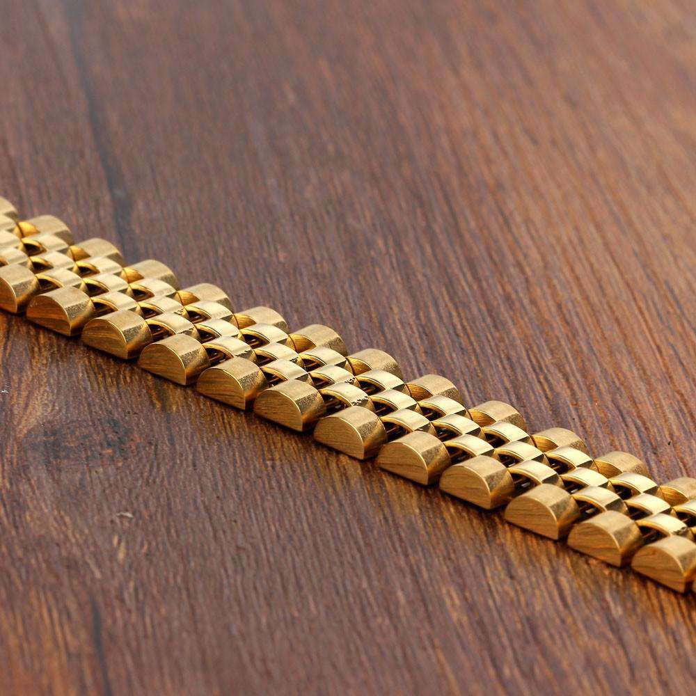 VVS Jewelry hip hop jewelry Gold Watch Band Bracelet