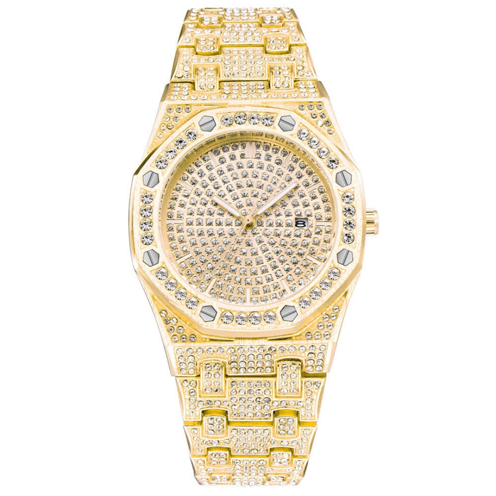 VVS Jewelry hip hop jewelry Iced Bust Down Cali Watch