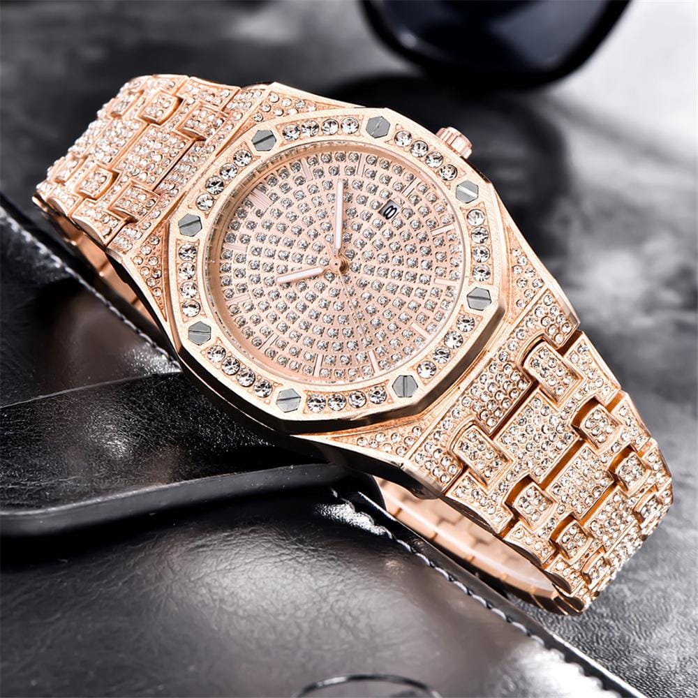 VVS Jewelry hip hop jewelry Iced Bust Down Cali Watch