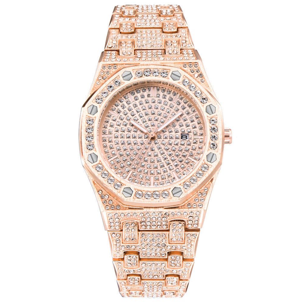 VVS Jewelry hip hop jewelry Iced Bust Down Cali Watch