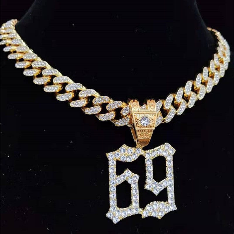 VVS Jewelry hip hop jewelry Iced Tekashi 6ix9ine Inspired Pendant Chain