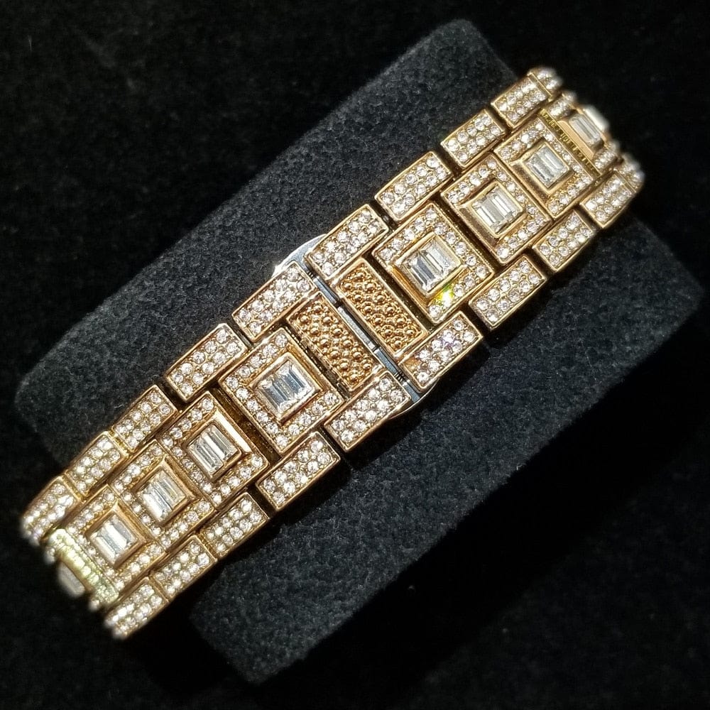 VVS Jewelry hip hop jewelry Top Luxury Fully Iced Out Baguette Watch