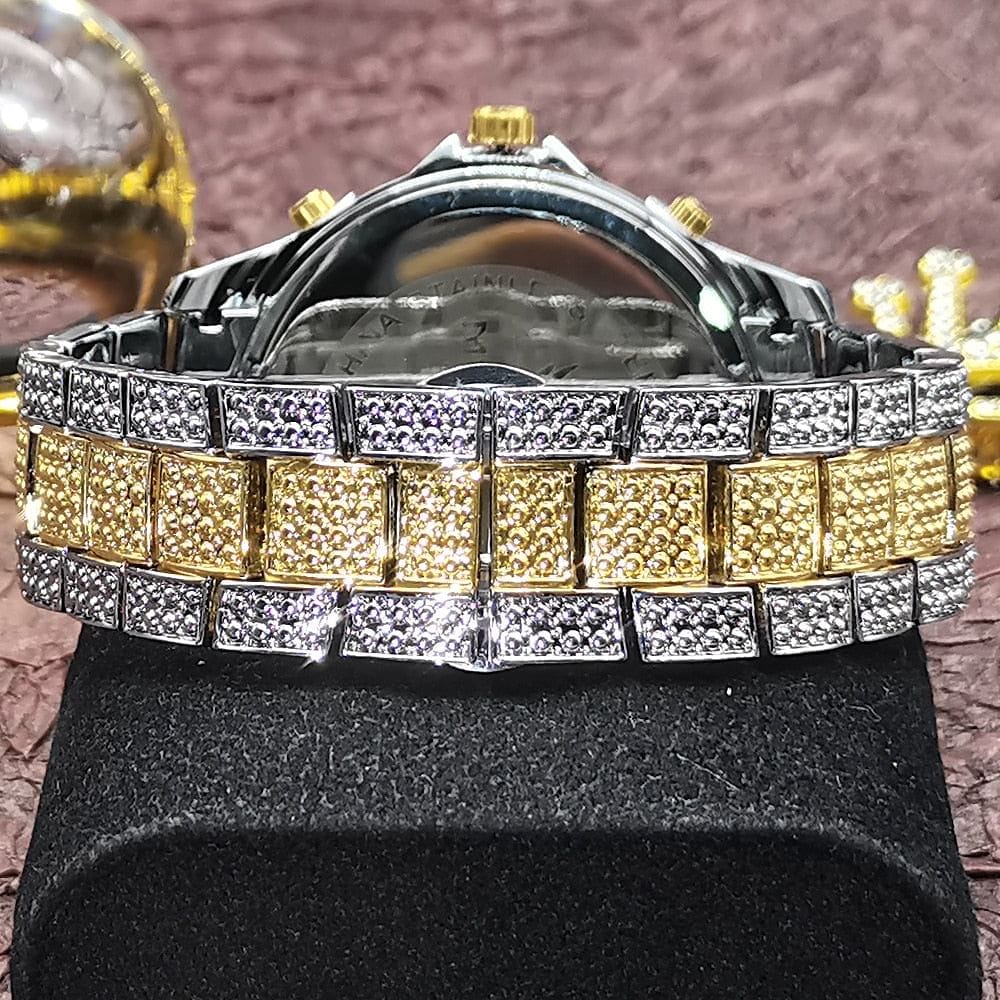 VVS Jewelry hip hop jewelry VVS Jewelry Fully Iced Area Codez Bling Watch