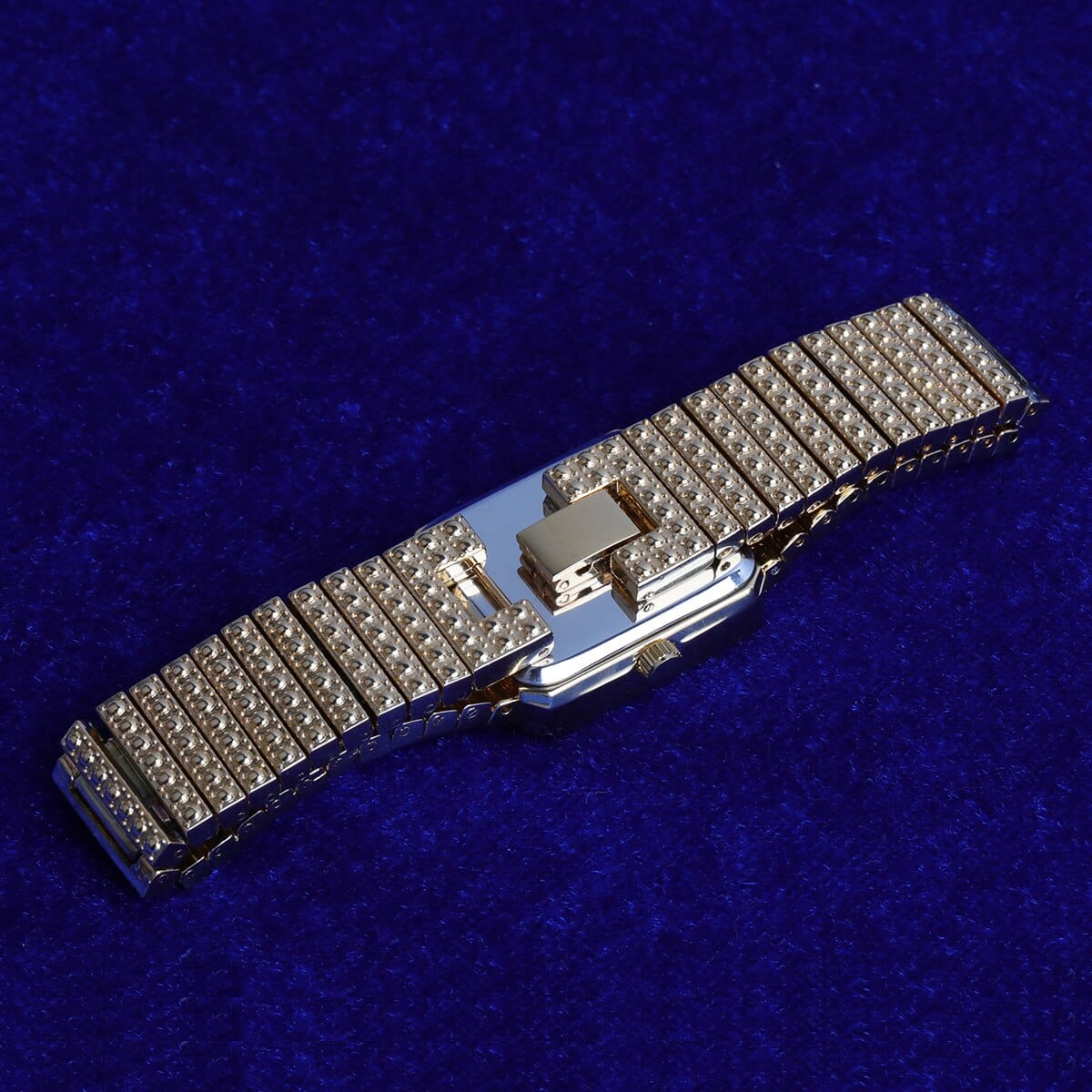 VVS Jewelry hip hop jewelry Women's Fully Iced Square Bling Watch