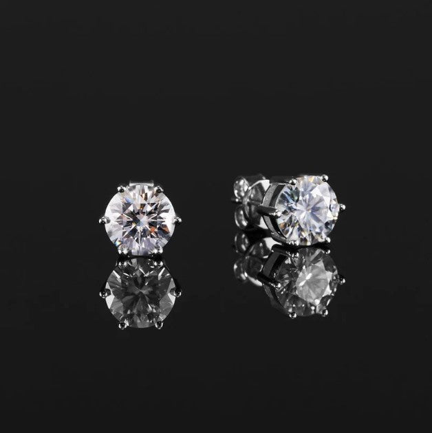 Sparkle Up Your Style: Indulge in Exquisite Moissanite Stud Earrings!