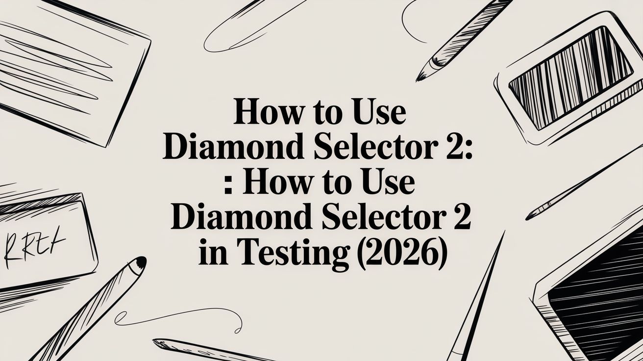 How to Use Diamond Selector 2: how to use diamond selector 2 in testing (2026)