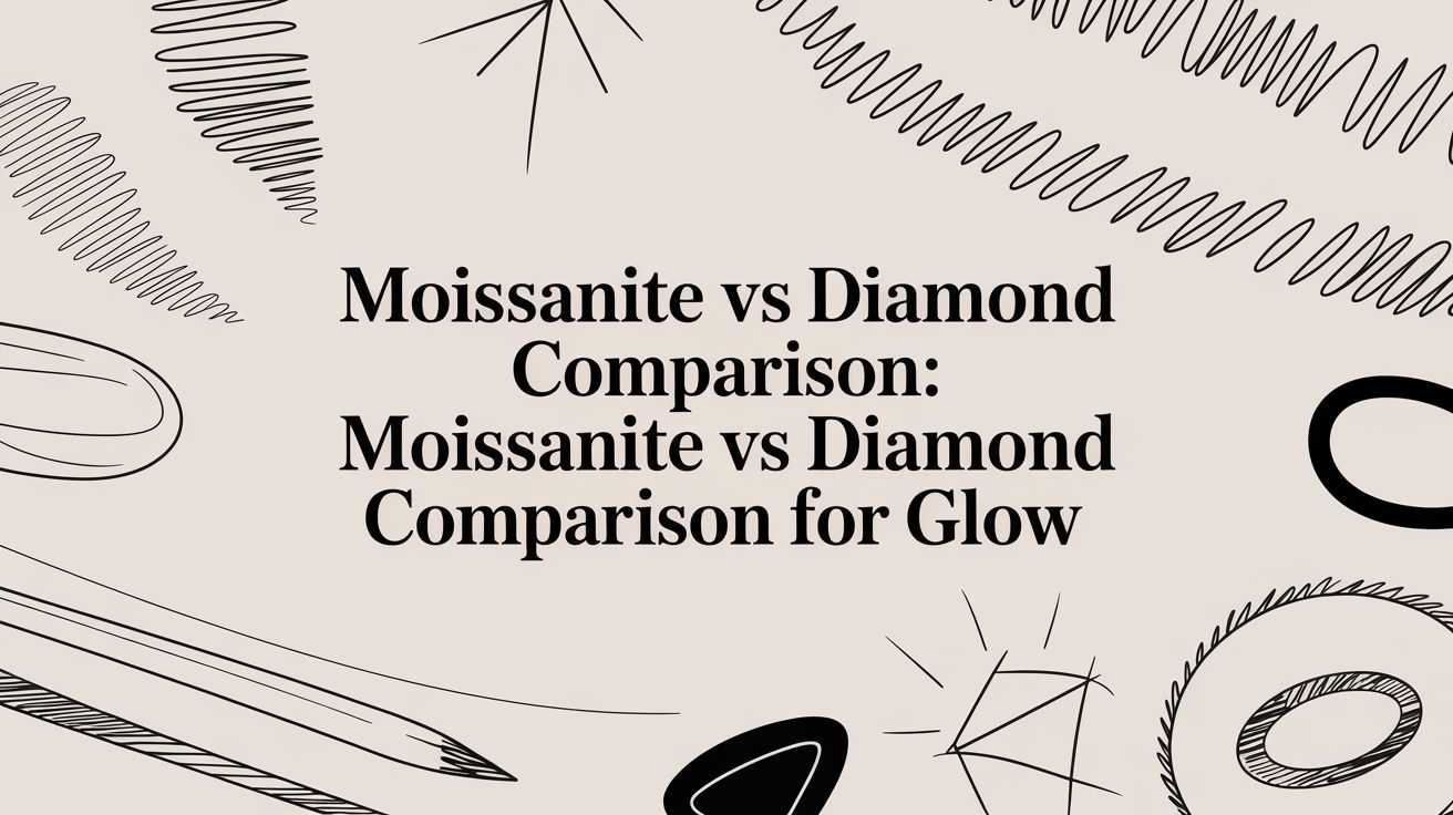 Moissanite vs Diamond Comparison: moissanite vs diamond comparison for glow