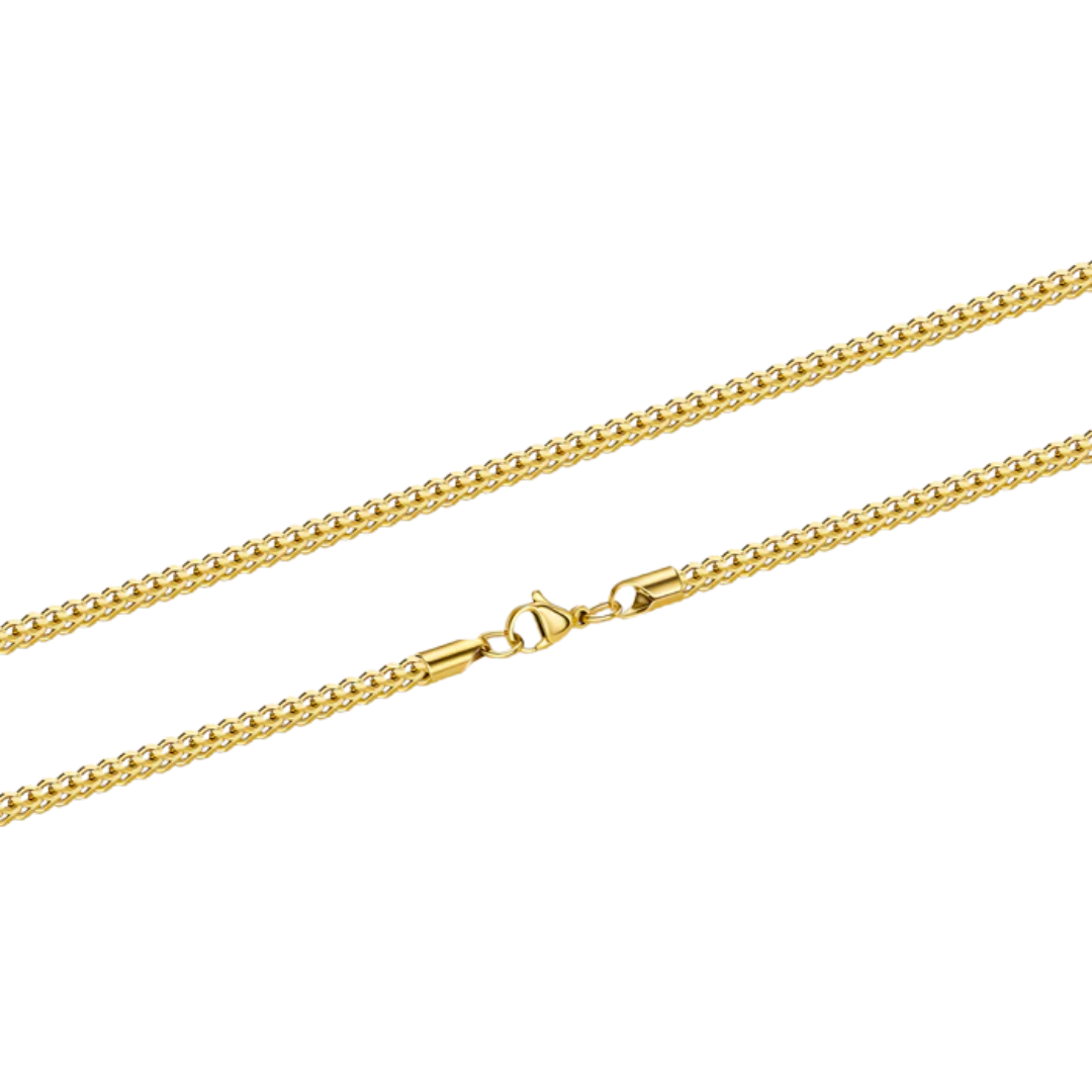 3mm Gold Cuban Link Chain