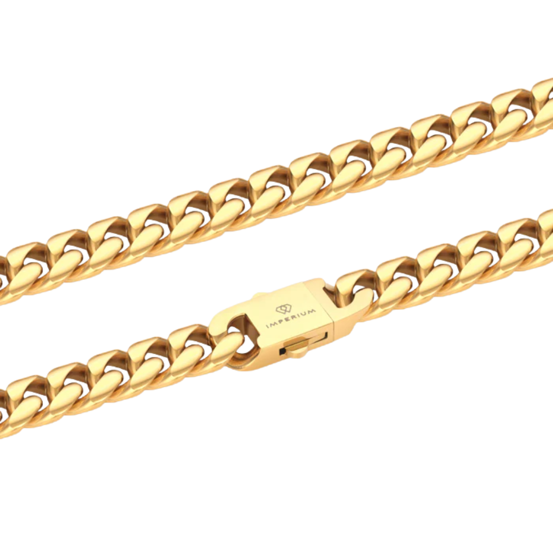 VVS 12mm Gold Cuban Link Chain