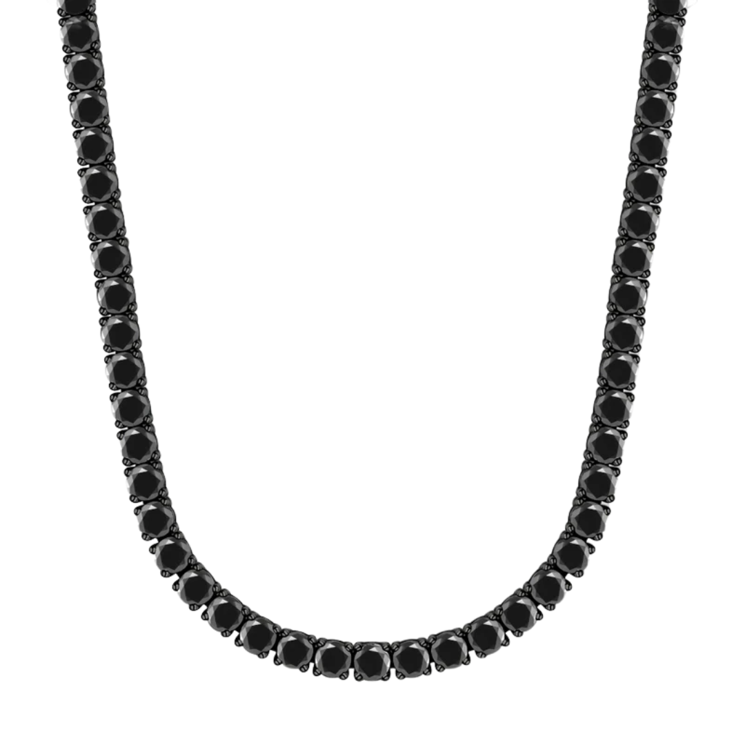 4mm Black Tennis Chain
