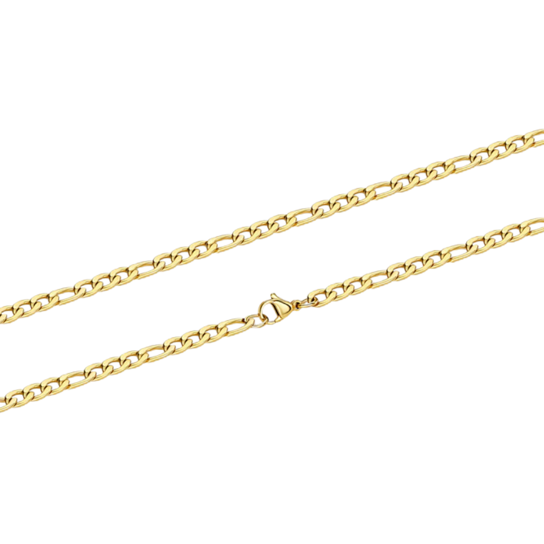 5mm Gold Figaro Link Chain
