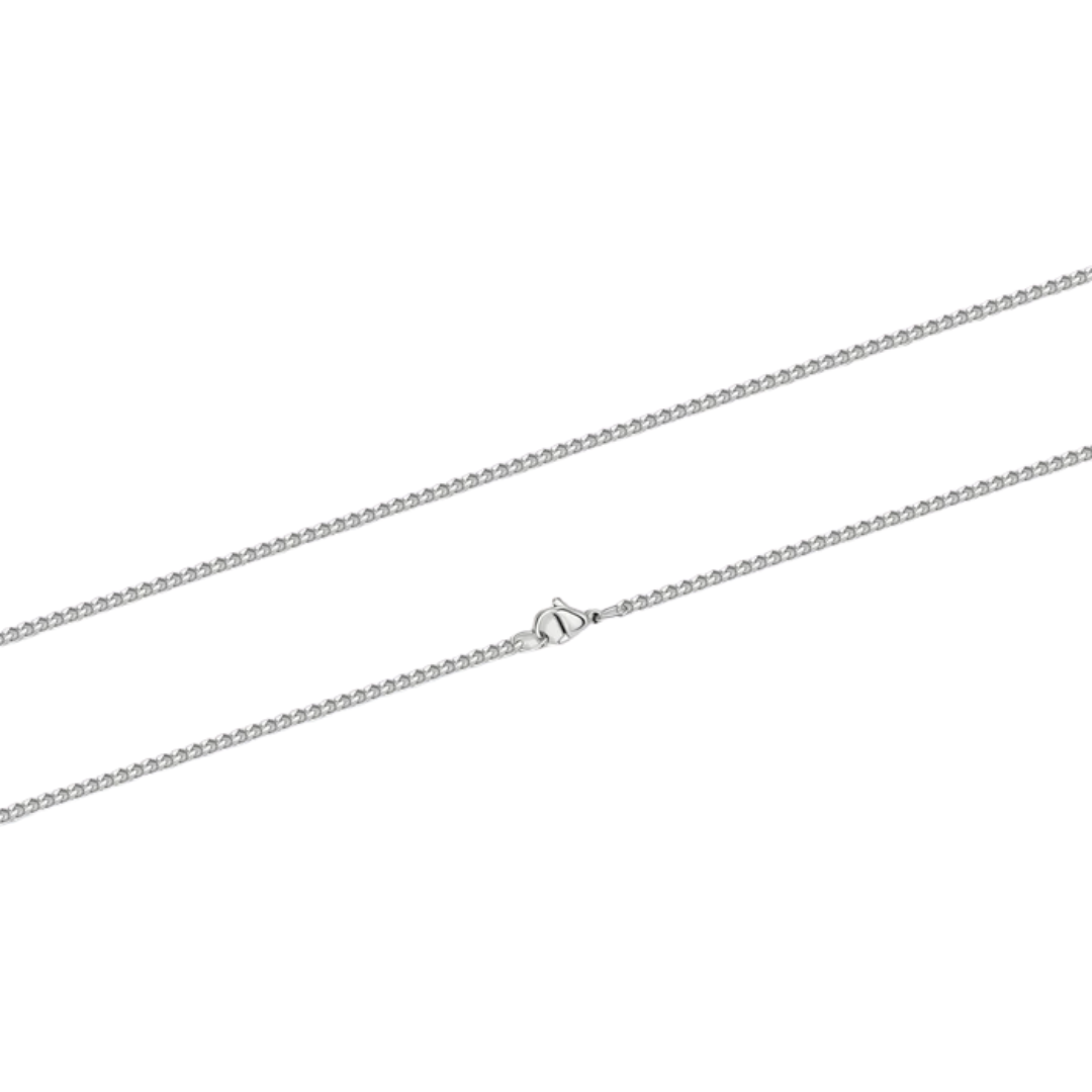 3mm VVS Minimalist Silver Micro Cuban Link Chain