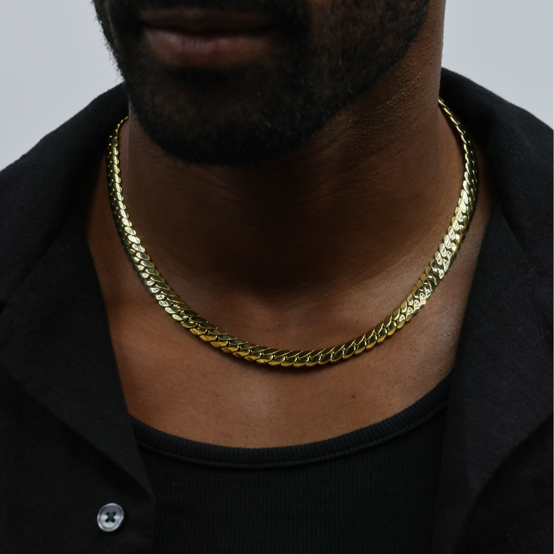 Miami Cuban Link Chain (Gold) - 8mm