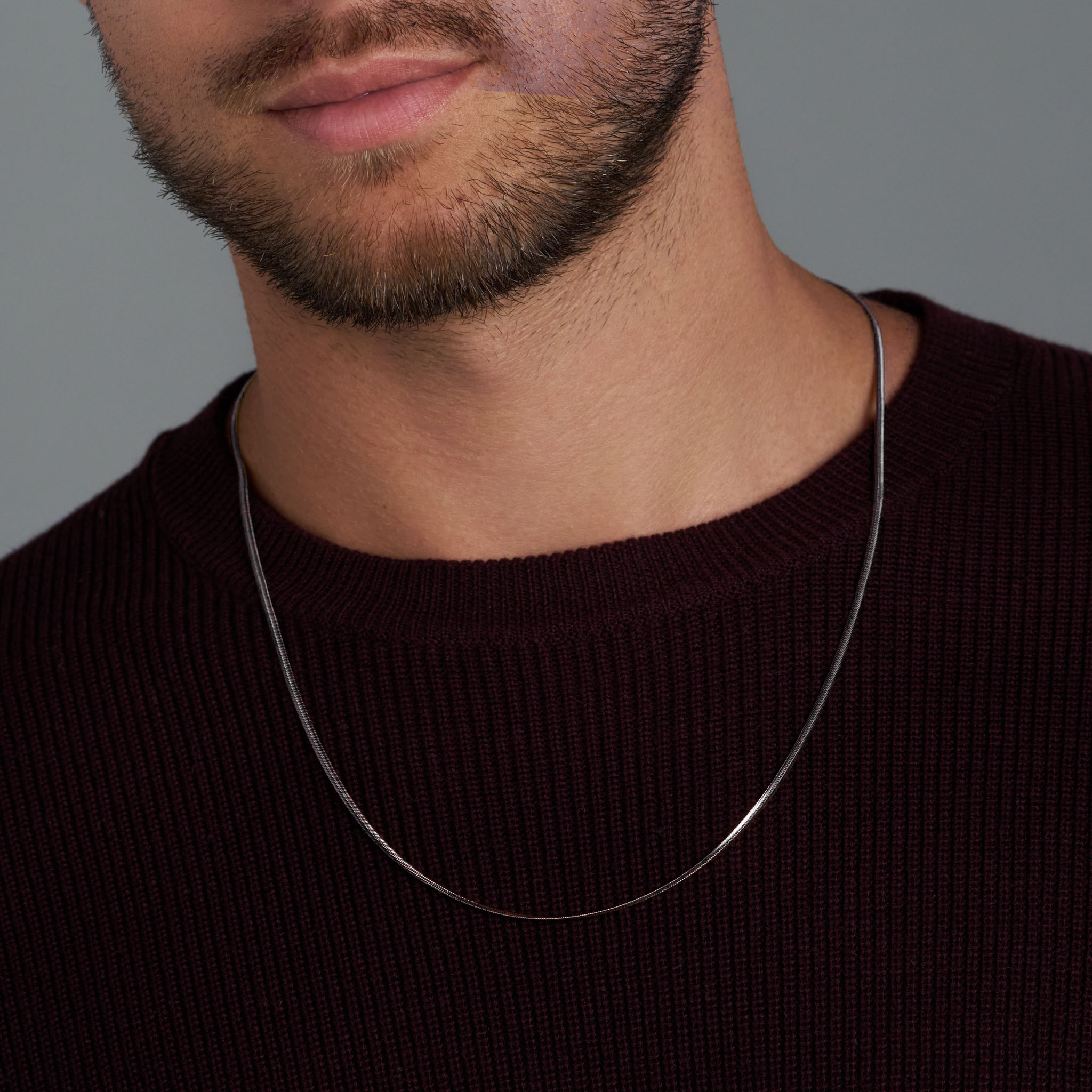 2mm Silver Flat Snake Chain