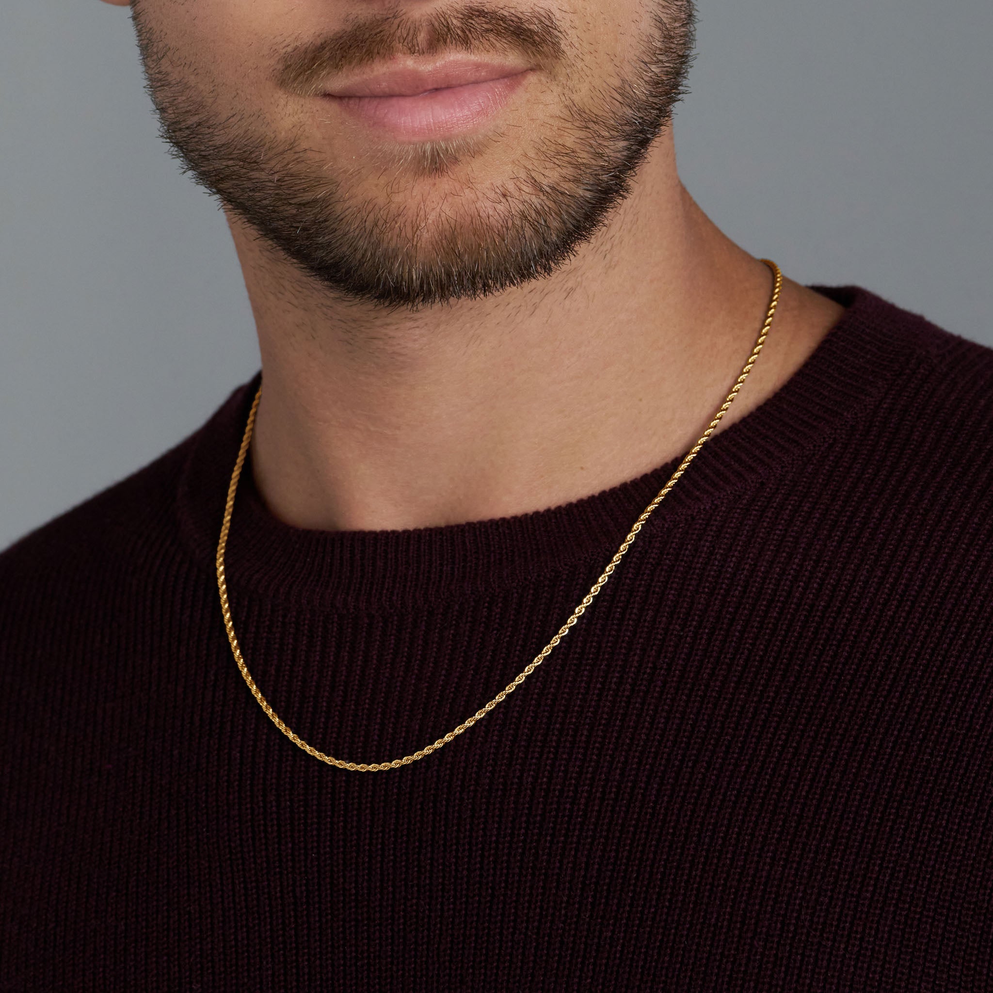 Rope Chain (Gold) - 2mm