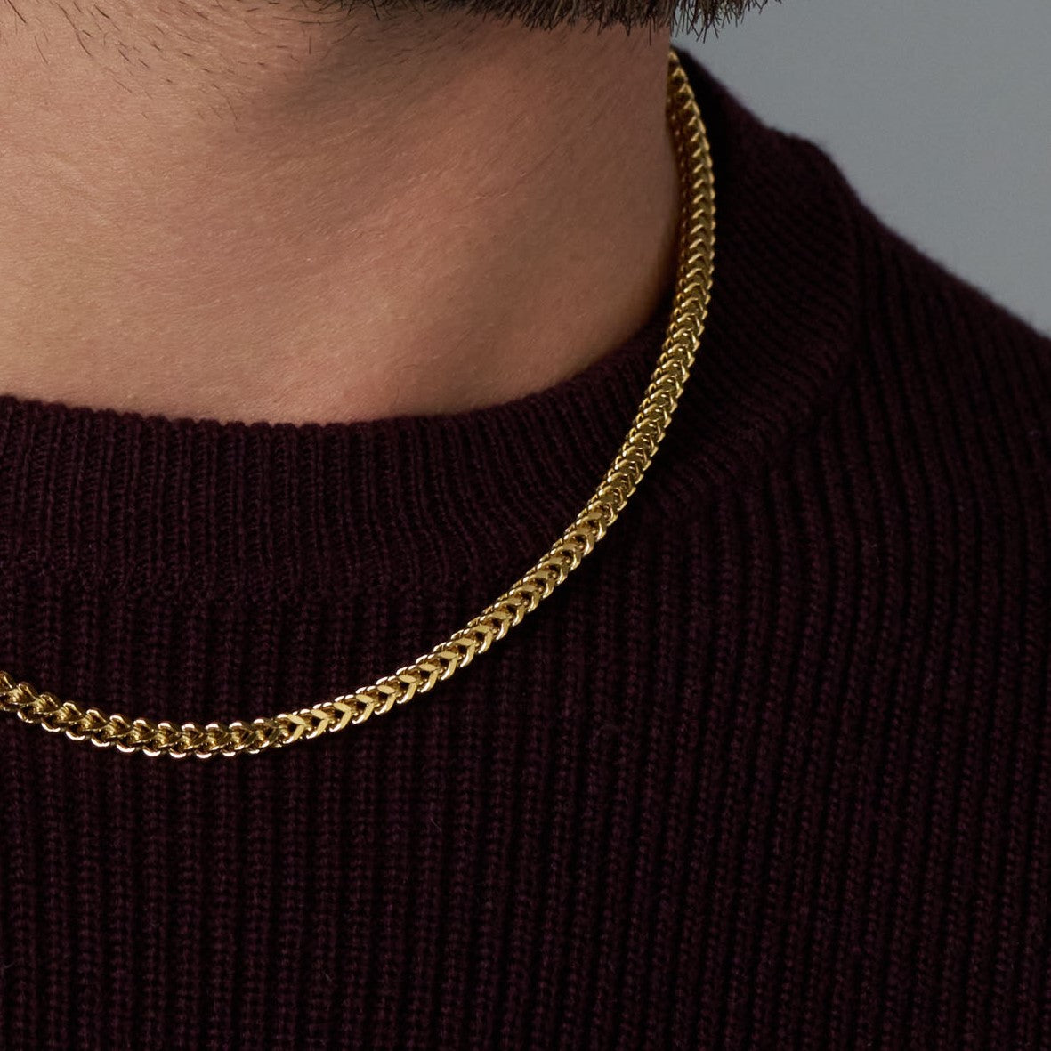 3mm Gold Cuban Link Chain
