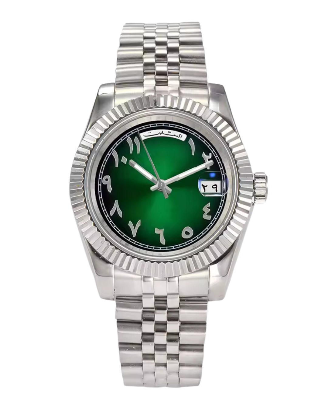 VVS Watches™ Arabic Datejust | Emerald Green