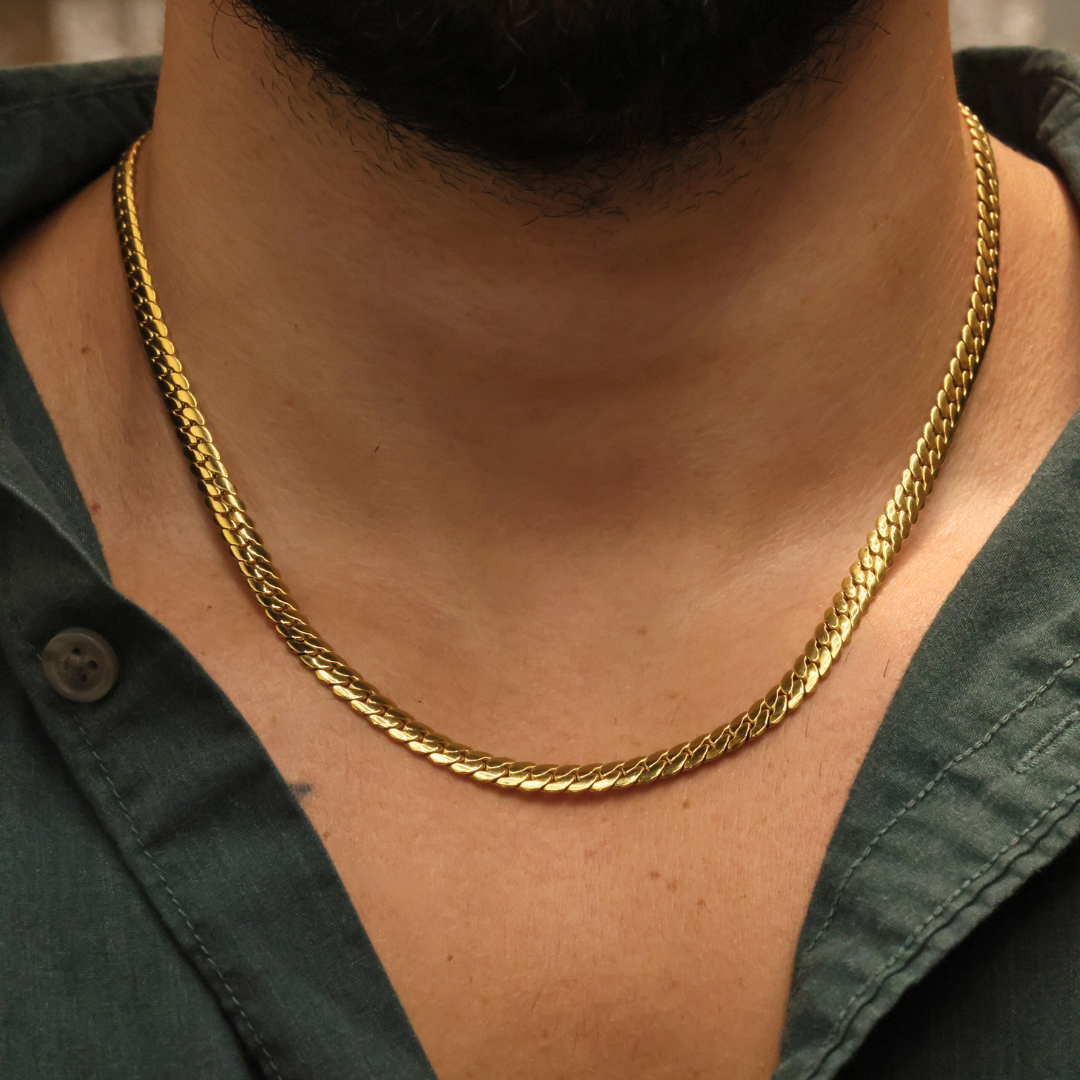 Miami Cuban Link Chain (Gold) - 5mm