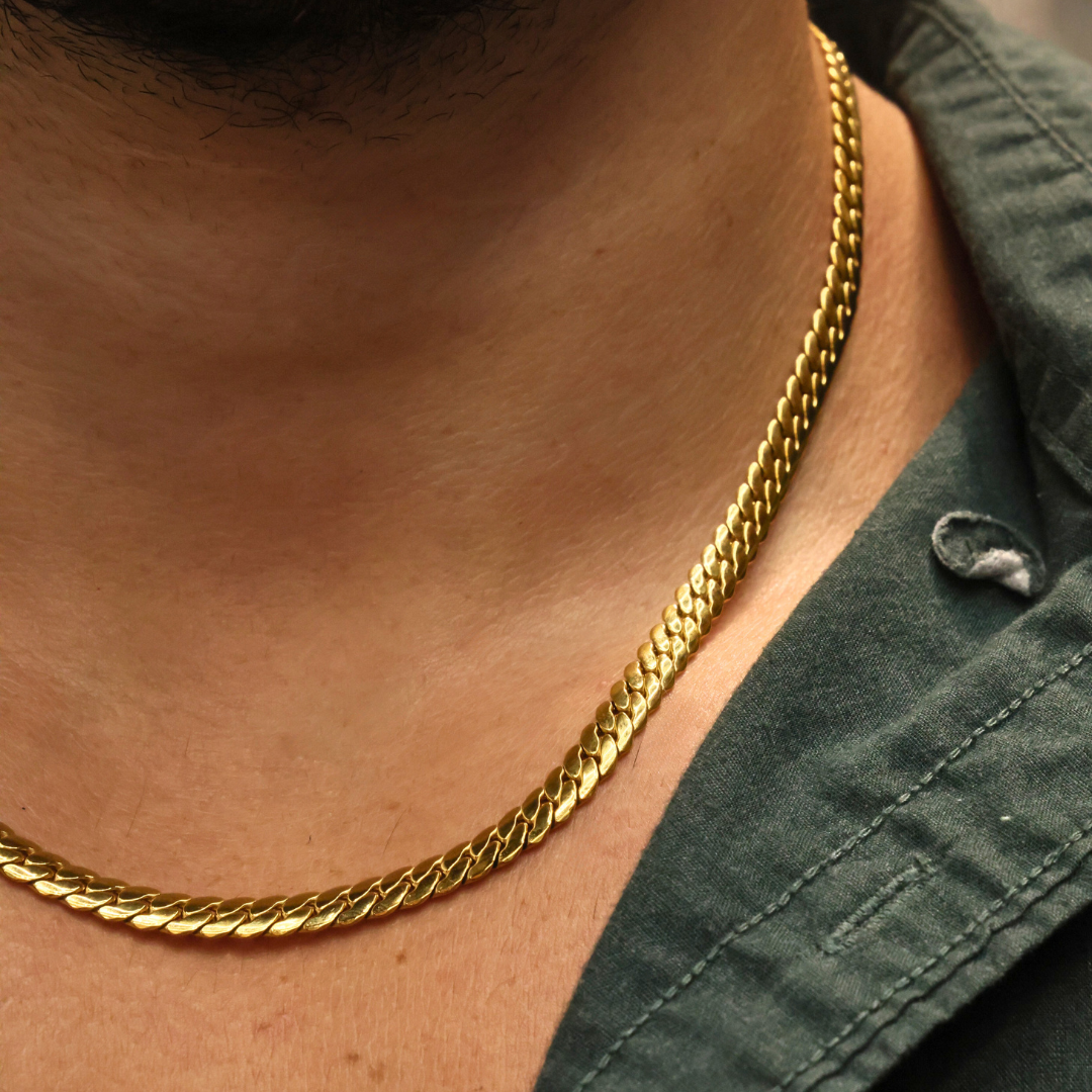Miami Cuban Link Chain (Gold) - 5mm