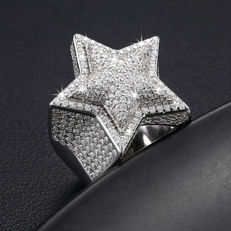 Starboy 925 Sterling Silver Moissanite Ring