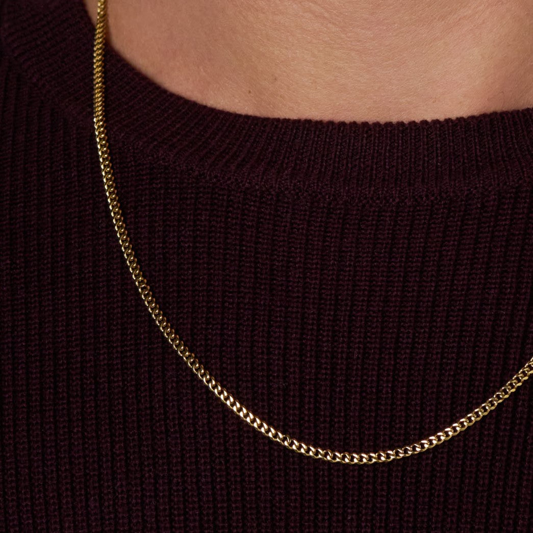 Micro Gold Cuban Link Chain