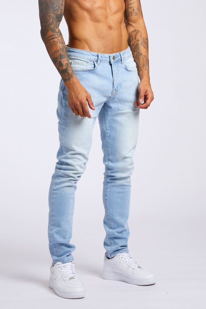 Mr. Worldwide Slim High Waist Denim Jeans