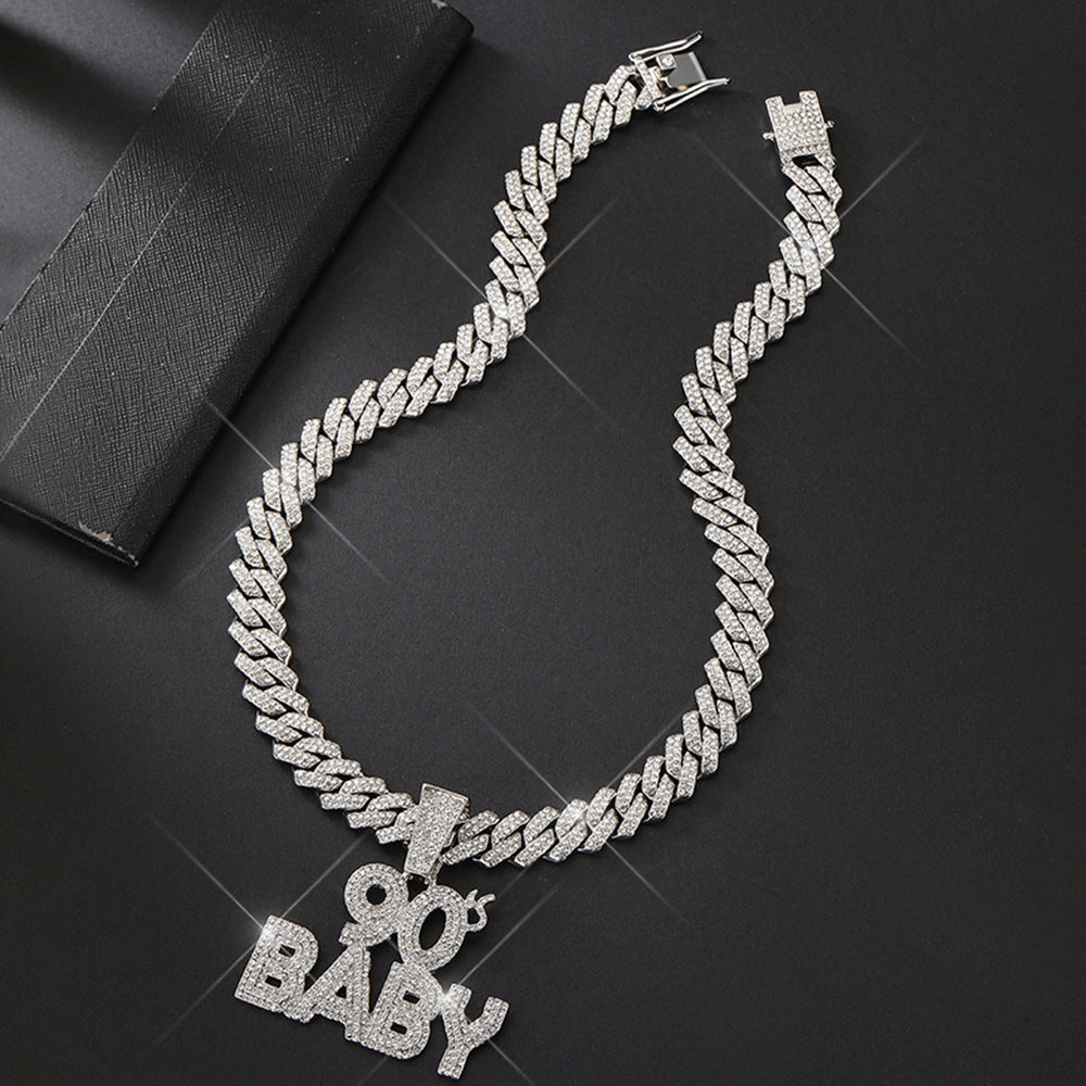 90's BABY Pendant Cuban Chain