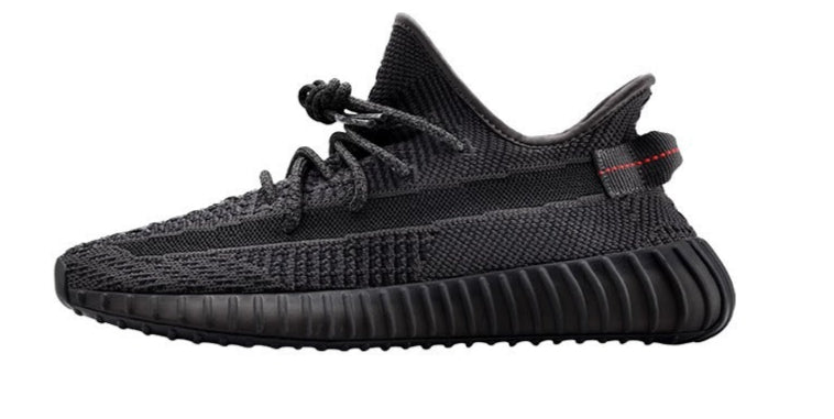 YZY Boost 350 V2 „Triple Black Matte“ Sneakers (nicht reflektierend)