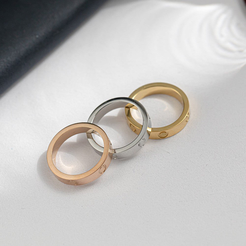 VVS Love Ring - 925 Sterling Silver & 18k Gold - High Quality Dupe