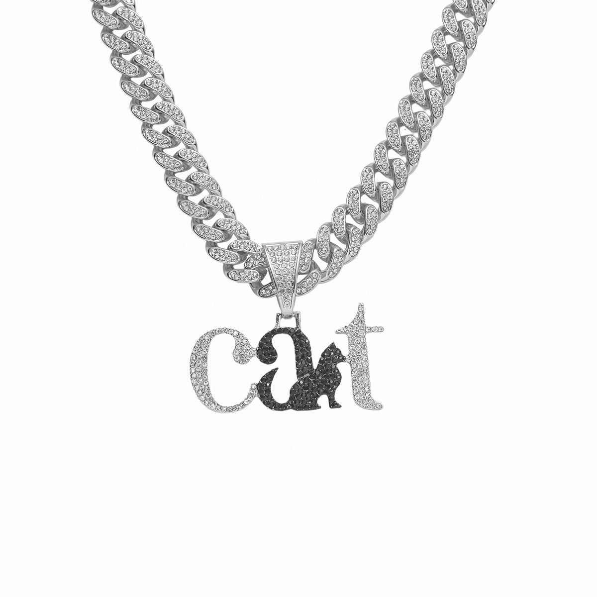 Cat Pendant + Cuban Chain