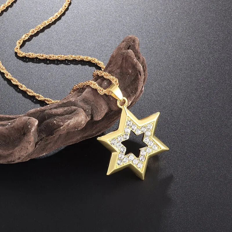 Classic Charm Judaism Amulet Pendant Necklace
