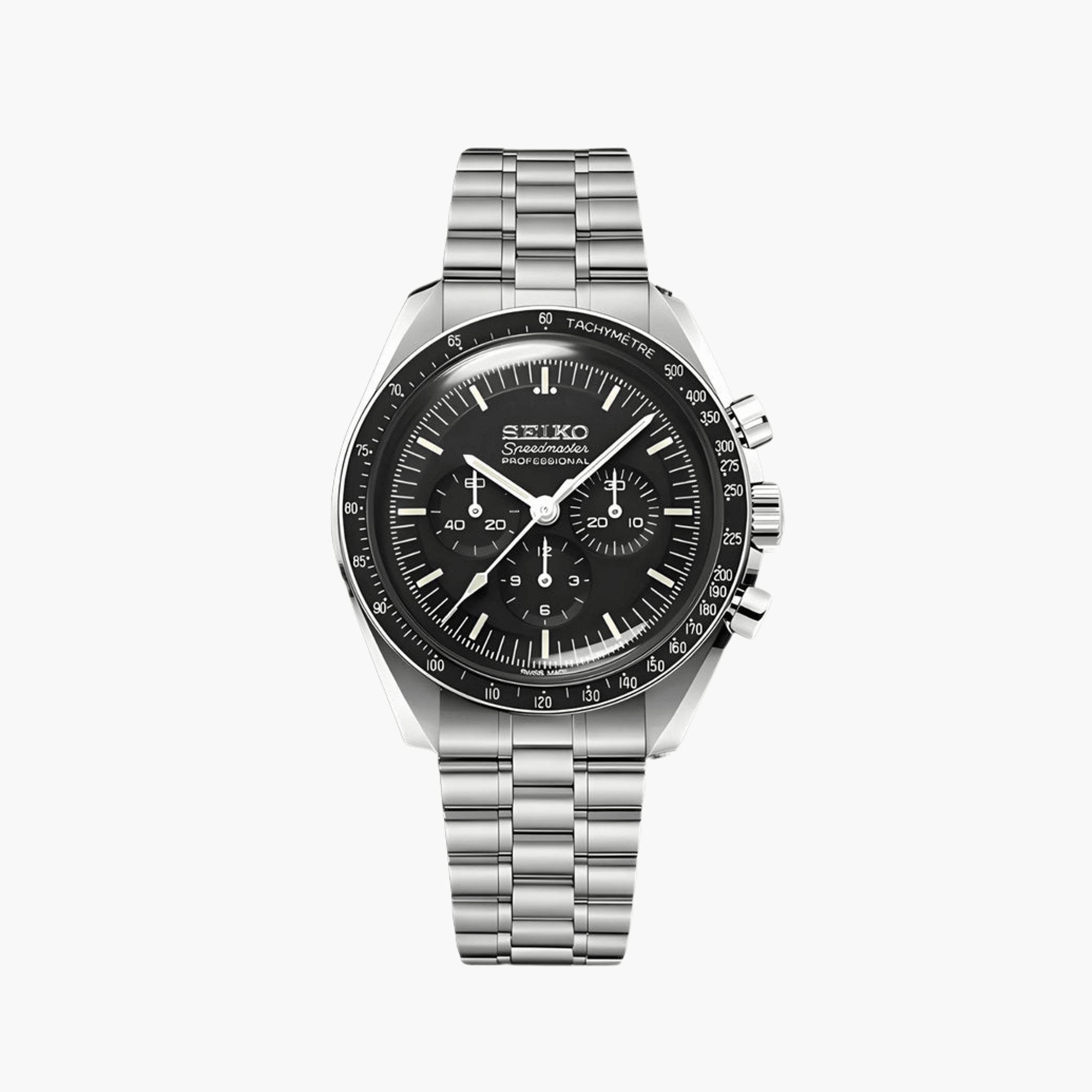 Seiko Mod Speedmaster Moonwatch | Black