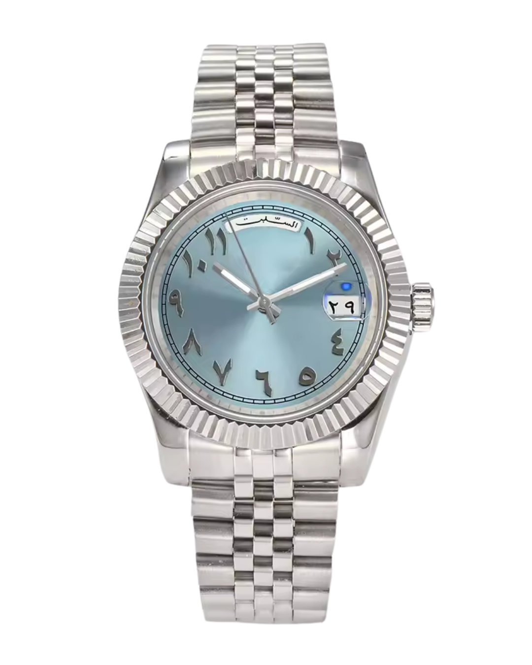 VVS Watches™ Arabic Datejust | Blue Ice