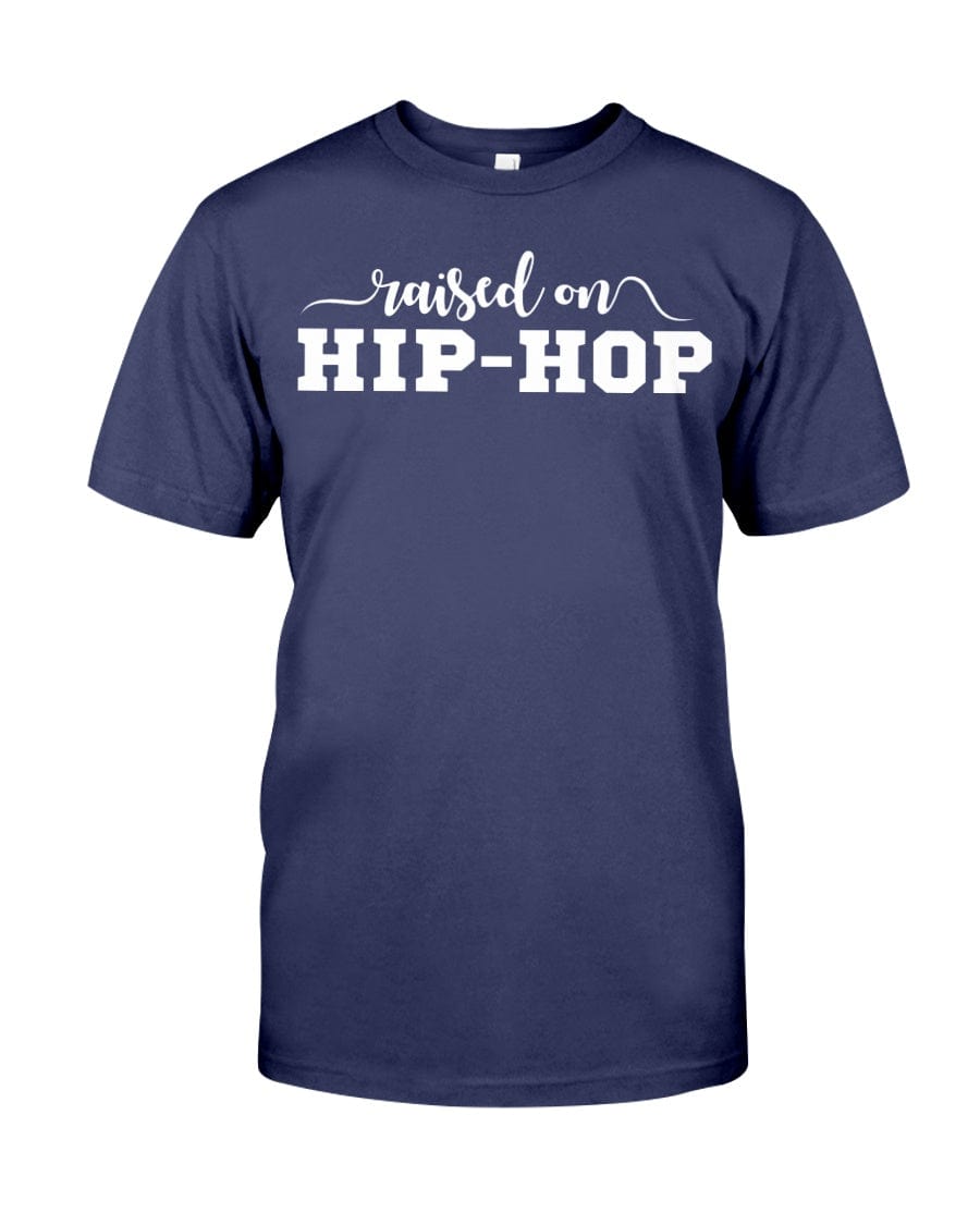 Fuel hip hop jewelry Apparel Gildan Softstyle T-Shirt / Navy / XS Raised On Hip-hop Premium Fit Men's T-shirt