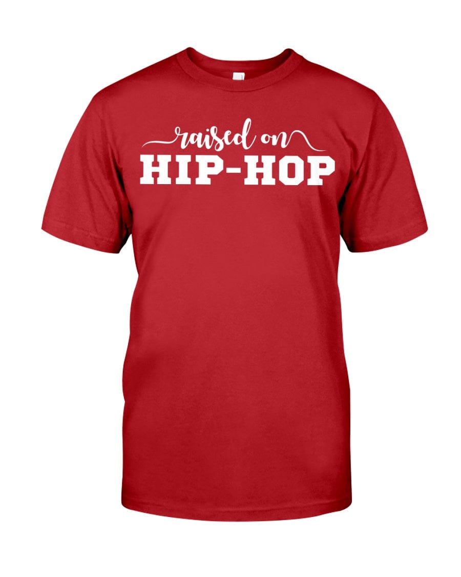 Fuel hip hop jewelry Apparel Gildan Softstyle T-Shirt / Red / XS Raised On Hip-hop Premium Fit Men's T-shirt
