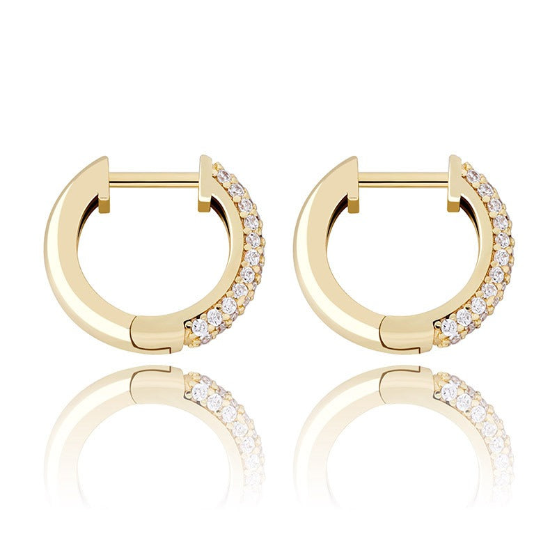 VVS Jewelry S925 Silver Hoop Earrings