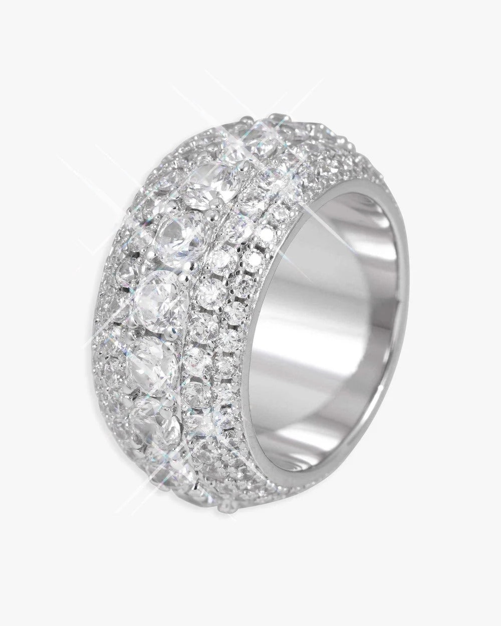 5-Layer 14K Gold Plated Iced Out VVS Ring