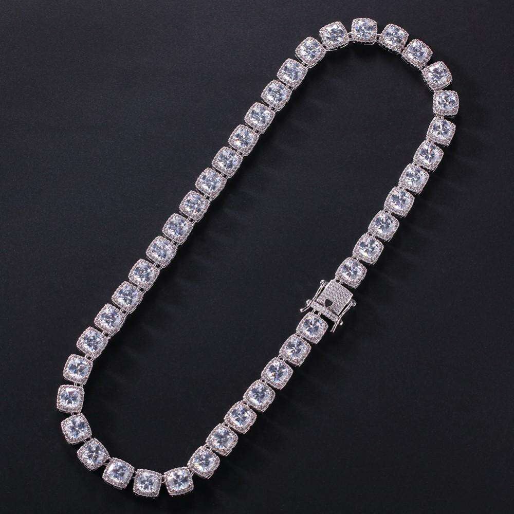 VVS Jewelry hip hop jewelry 200000162 Silver / 18inch Thicc 10mm Drippin Tennis Chain