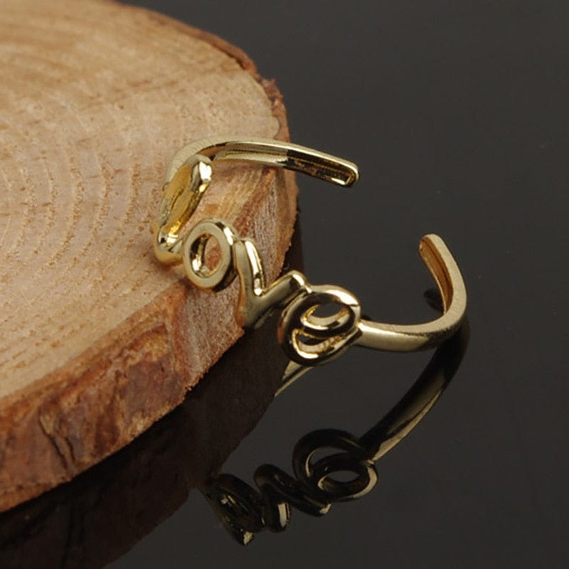 VVS Jewelry hip hop jewelry 2pcs LOVE Adjustable Toe Ring
