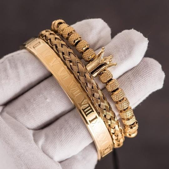 VVS Jewelry hip hop jewelry bracelet VVS Jewelry 3pc Luxury Bracelet Set