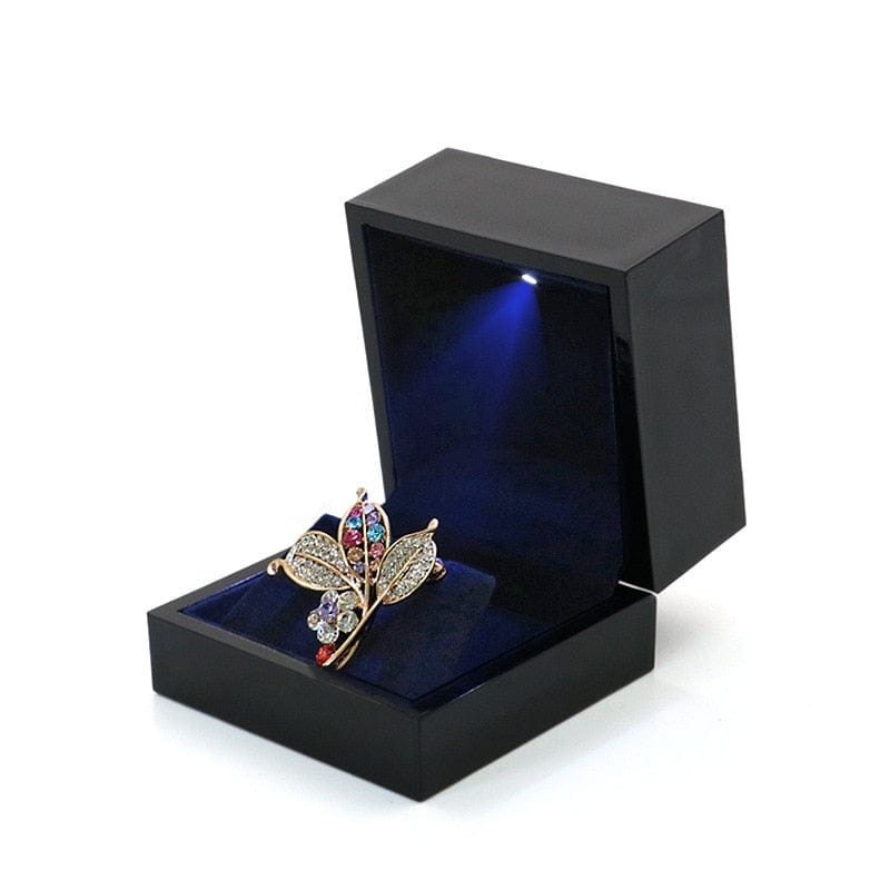VVS Jewelry hip hop jewelry Brooch box Premium LED Jewelry Gift Box