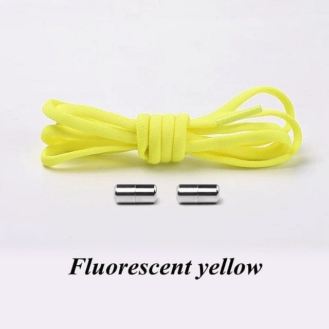 VVS Jewelry hip hop jewelry Fluorescent yellow VVS Jewelry No-tie Shoelaces