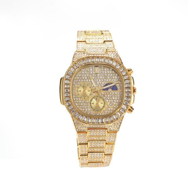 VVS Jewelry hip hop jewelry gold Don Baguette Icy Watch