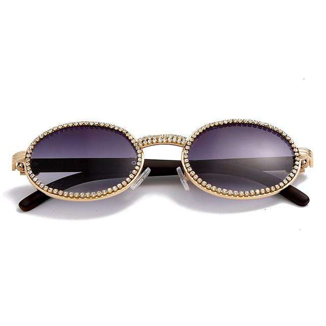 VVS Jewelry hip hop jewelry Gold Gray Migos Quavo Glasses