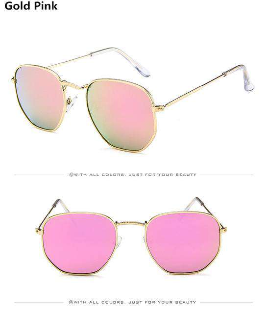 VVS Jewelry hip hop jewelry Gold Pink Jumpan Metal Square Frame Sunglasses
