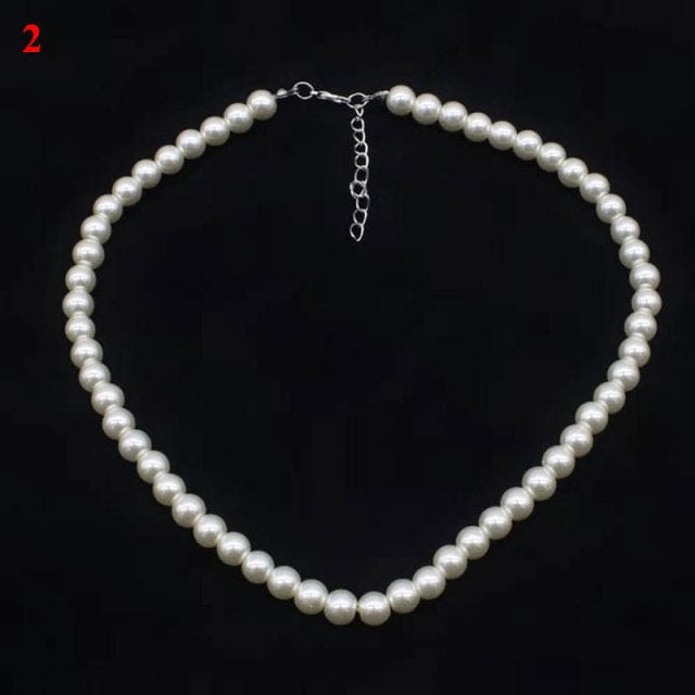 VVS Jewelry hip hop jewelry Pearl Necklace only VVS Jewelry Cross Pearl Chain