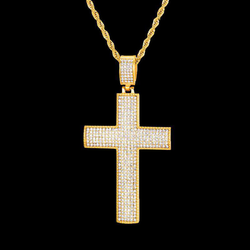 VVS Jewelry hip hop jewelry Pendants With Chains VVS Cross Pendant