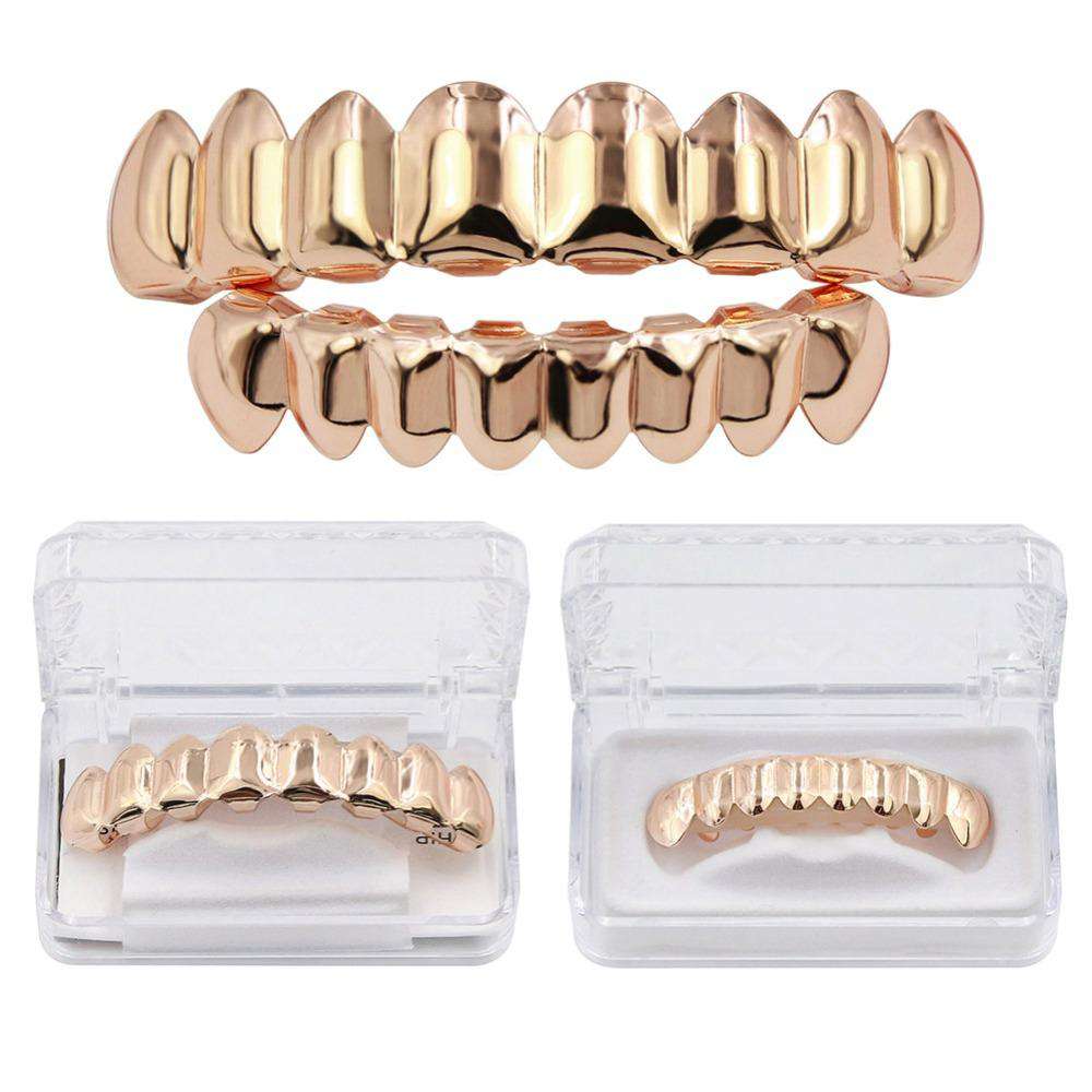 VVS Jewelry hip hop jewelry Rose Gold Color Gold/Silver/Black/Rosegold Grillz