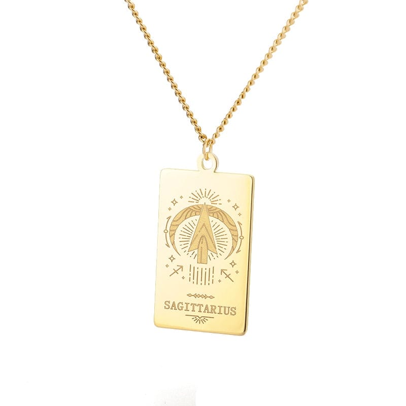 VVS Jewelry hip hop jewelry Sagittarius / 18 Inches Zodiac Sign Pendant Chain